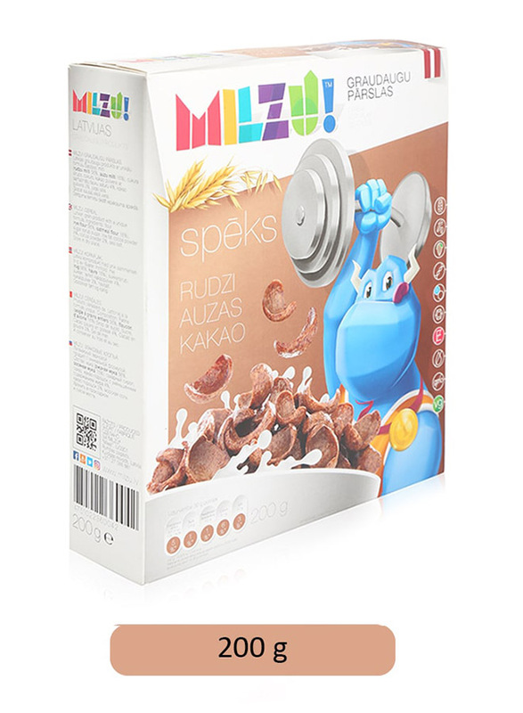 

Milzu Cocoa Ray Flakes Cereal, 200g