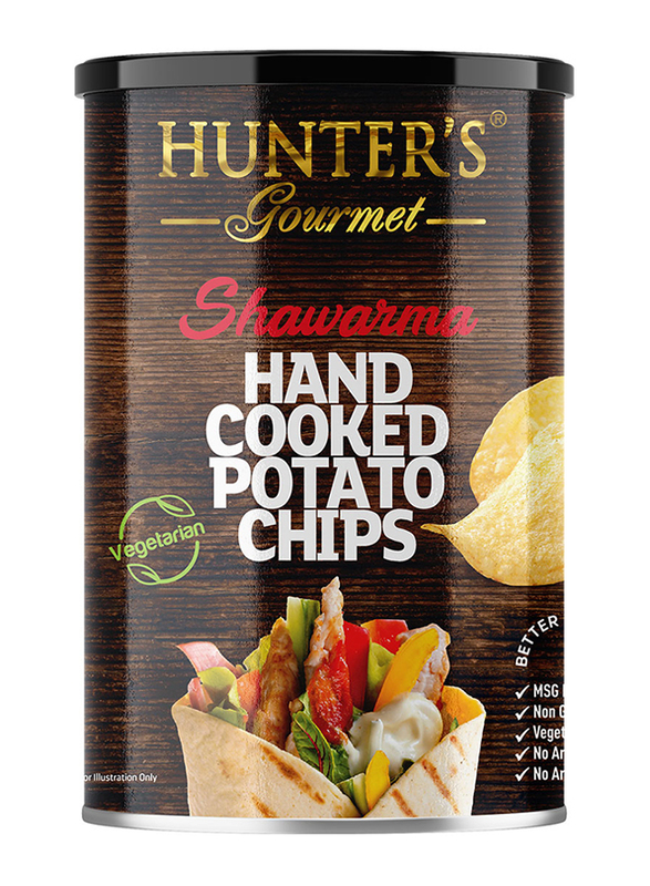 

Hunter's Gourmet Shawarma Hand Cooked Potato Chips Tin Can, 150g