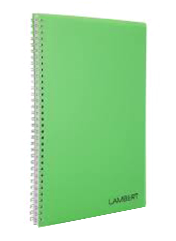 

Lambert Note Book with Single Line, 100 Sheets, A4 Size, Green