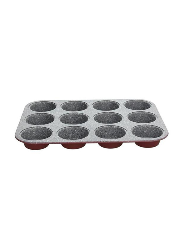 

Tognana 12-Cup Rectangle Porcellane Stampo Muffin, Multicolour