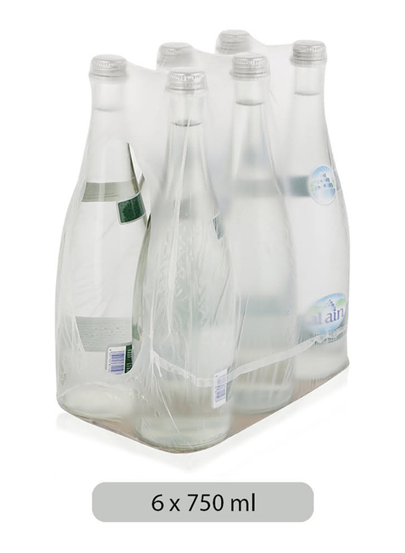 Al Ain Sparkling Drinking Water, 6 Bottles x 750ml