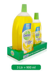 Dettol Lemon Healthy Home All Purpose Cleaner, 3.9 Liters