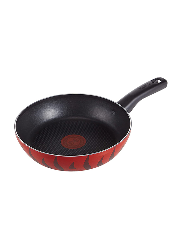 

Tefal 20cm Round Aluminium G6 Tempo Flame Frypan, Red