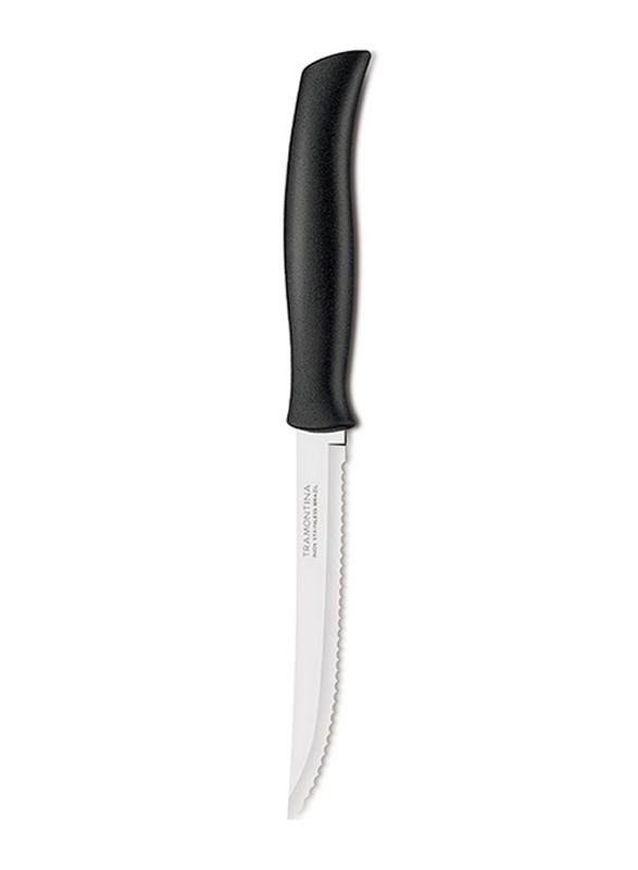 

Tramontina 5-inch Stainless Steel Athus Steak Knife, Black/Silver