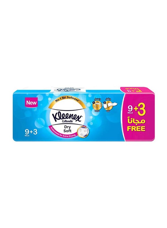 

Kleenex Dry Soft Toilet Tissue Roll, 12 Rolls