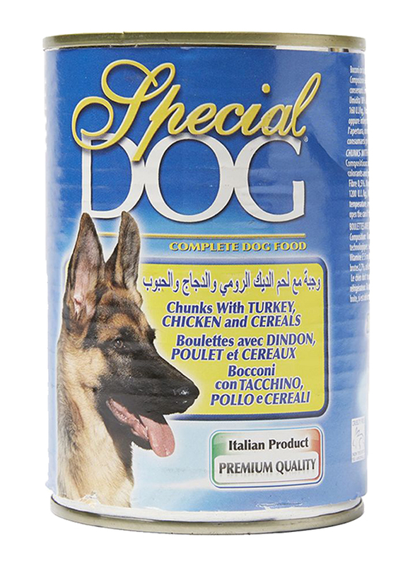 

Special Dog Chunks with Turkey/Chicken/Cereal Wet Dog Food, 400 grams