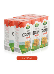 Arla Organic Low Fat Milk, 6 x 200ml