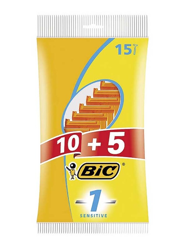 

BIC 1 Sensitive Razors, 15 Pieces