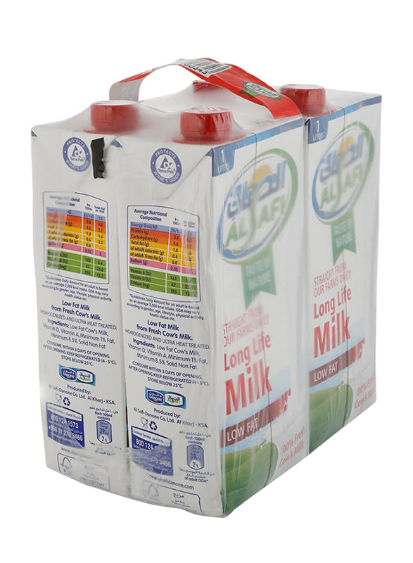 

Al Safi Low Fat Long Life Milk, 4 x 1 Liter