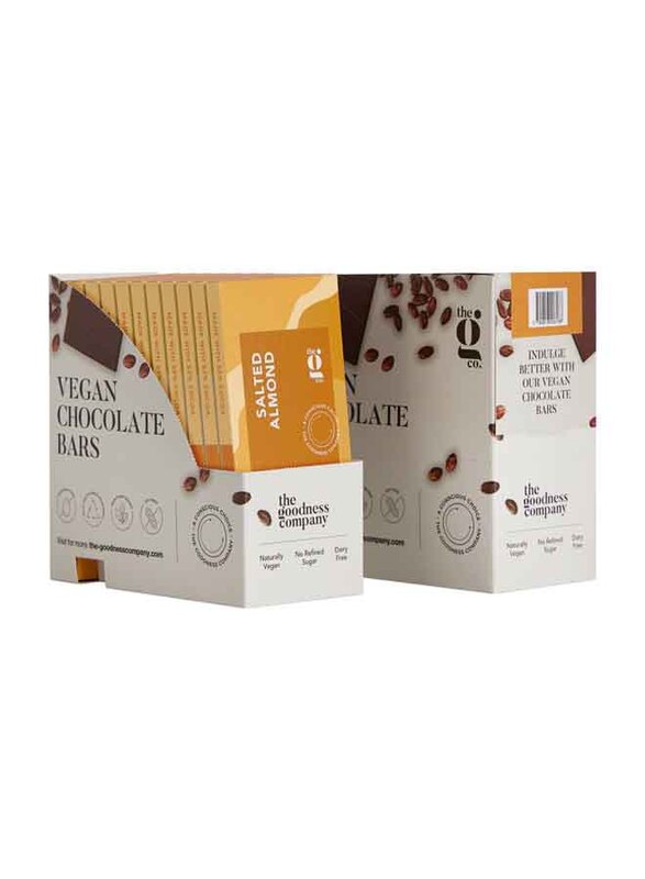 

The G Co Salted Almond Vegan Chocolate Bar, 96 x 70g