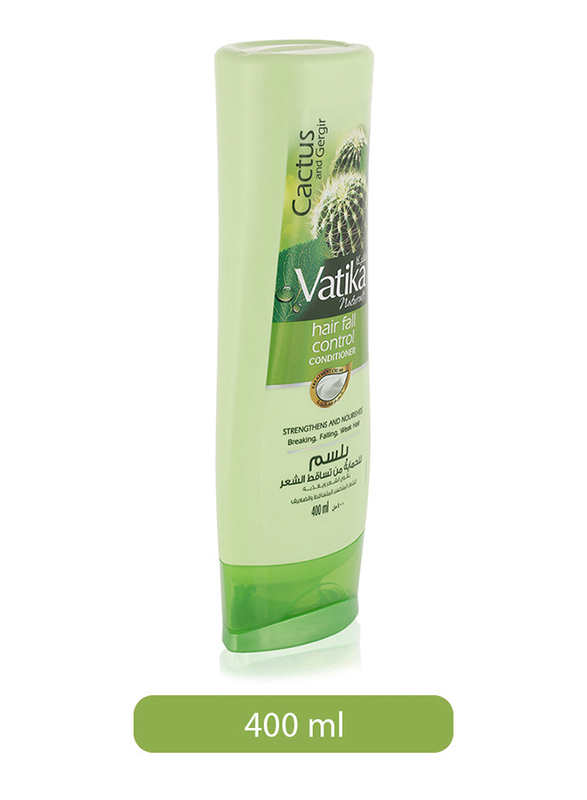 Vatika Cactus and Gergir Extract Hair Fall Control Conditioner for All Hair  Types, 400ml  - Dubai