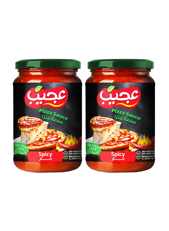 

Ajeeb Spicy Pizza Sauce, 2 Pieces x 360g