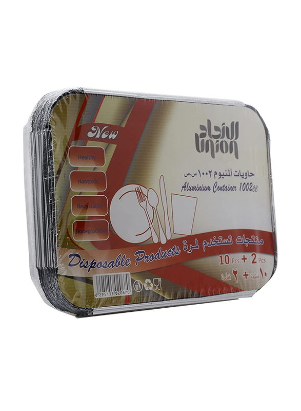 

Union 1002Cc Aluminum Container Set, 12 Pieces, 83190, Silver