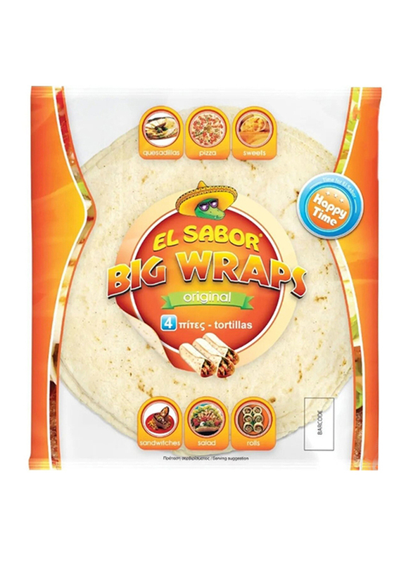 

El Sabor Small Wraps Tortillas, 504g