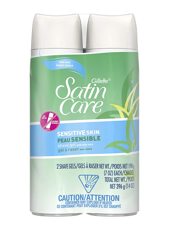 

Gillette Venus Satin Care Dry Skin Shaving Gel, 200ml, 2 Pieces
