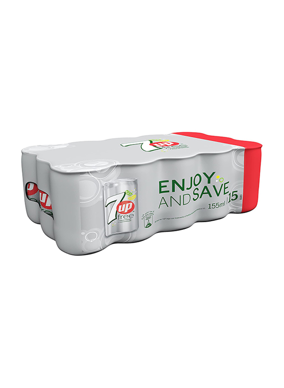 

7Up Free Soft Drink, 15 Cans x 155ml