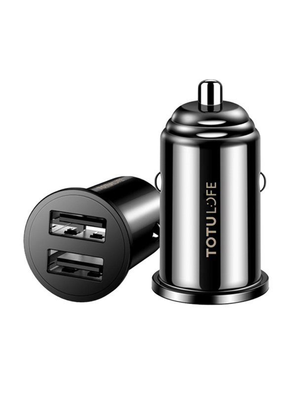 

Totulife Dual USB 3.4A Mini Car Charger, Black