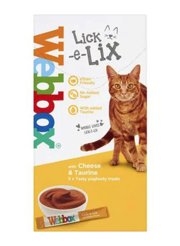 

Webbox Pets Choice Cat Treat Lick-E-Lix Stick Wet Cat Food, 5 x 15g