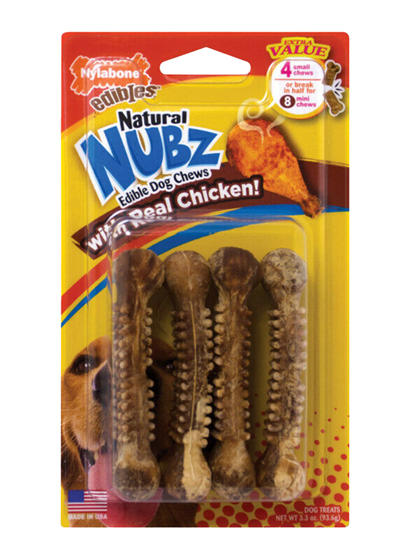 

Nylabone Nubz Chicken Small Dry Dog Food, 4 Pieces