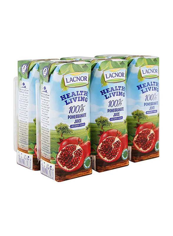 

Lacnor Healthy Living 100% Pomegranate Juice, 6 x 250ml