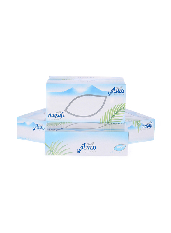 

Masafi Soft Facial Tissue White, 150 Sheets, 5 Pieces