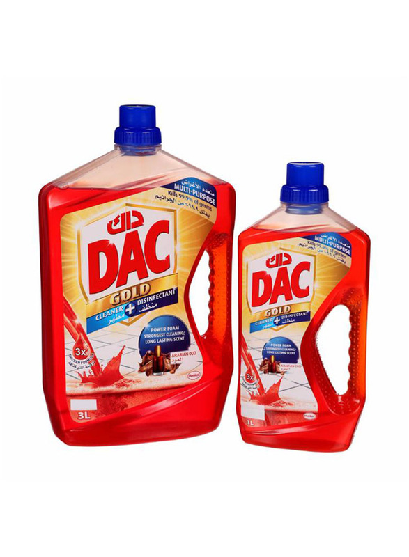 

DAC Disinfectant Gold Oud, 3+1 Liters
