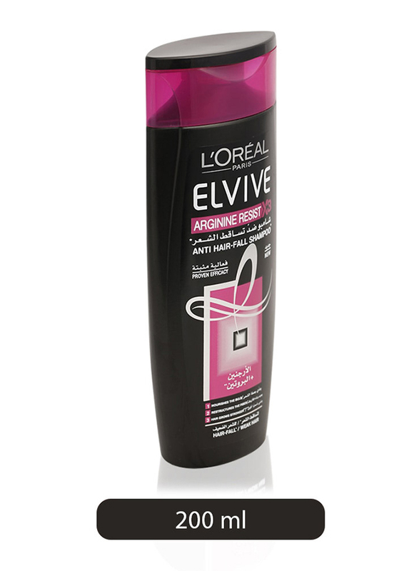 L'Oreal Paris Elvive Arginine Resist X3 Anti Hair-Fall Shampoo for All Hair  Types, 400ml  - Dubai