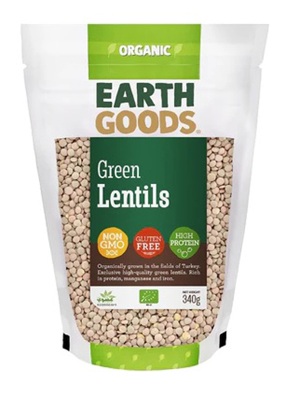 

Earth Goods Organic Green Lentils, 340g