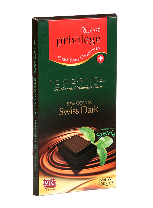 

Replaze Privilege Finest Swiss Dark Chocolate, 15 x 100g