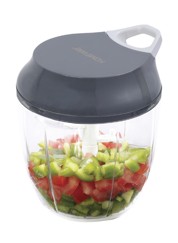 

Homeway 950ml Manual Chopper with Breaker, HW3402, Grey