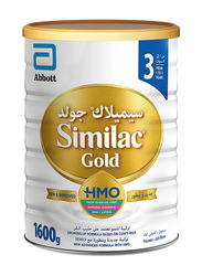 Similac Gold HMO Stage 3 Growing Up Milk Formula, 1-3 Year, 6 x 1600g