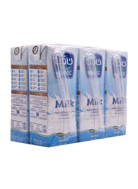 

Nadec UHT Full Fat Long Life Milk, 6 Tetra Packs x 200ml