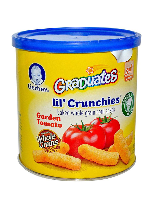 

Gerber Graduates, Lil' Crunchies, Garden Tomato, Crawler Snack, 8+ Months, 42g