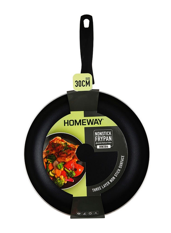 

Homeway 30cm Three Layer Non-Stick Round Frypan, Red