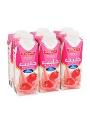 Hammoudeh Strawberry Flavoured Milk, 6 Pieces x 250ml