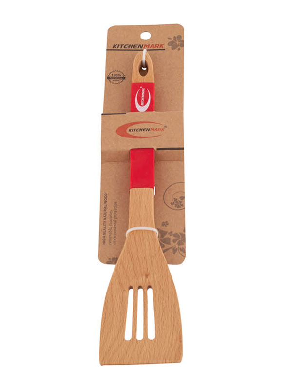 

Kitchen Mark Silicon Handle Wooden Turner, Beige