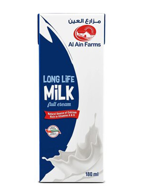 

Al Ain Farms Long Life Full Cream Cow Milk, 3 x 6 x 180ml