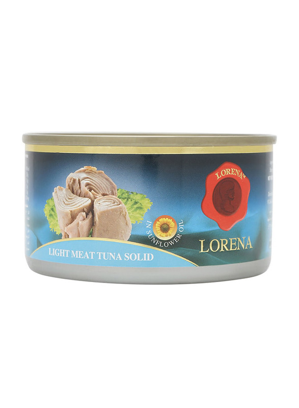 Lorena Light Meat Tuna Solid in Sunflower Oil, 1 Piece x 185g