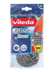 Vileda Glitzi Inox Spiral Scourer, 2 Pieces