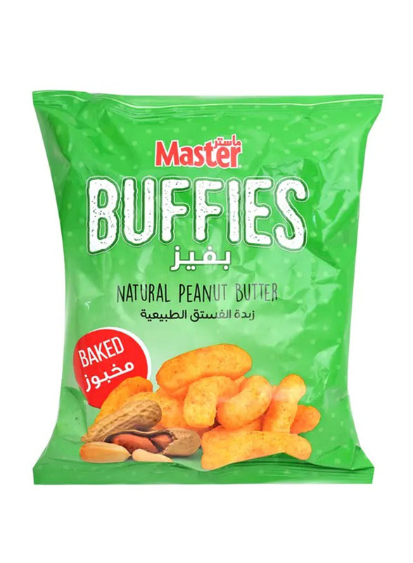 

Master Buffies Natural Baked Corn Puffs Peanut Butter, 24 x 60g