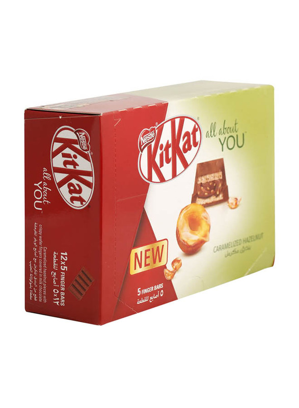 

Nestle KitKat All About You Caramelized Hazelnut Finger Bars, 12 Pieces x 40g