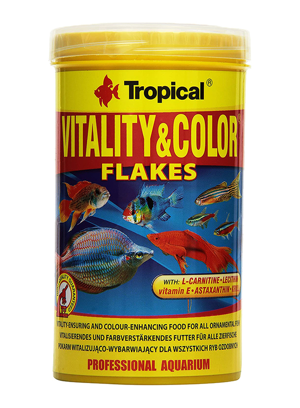 

Tropical Vitality and Color Flakes Adult Dry Food for Fishes, 500ml