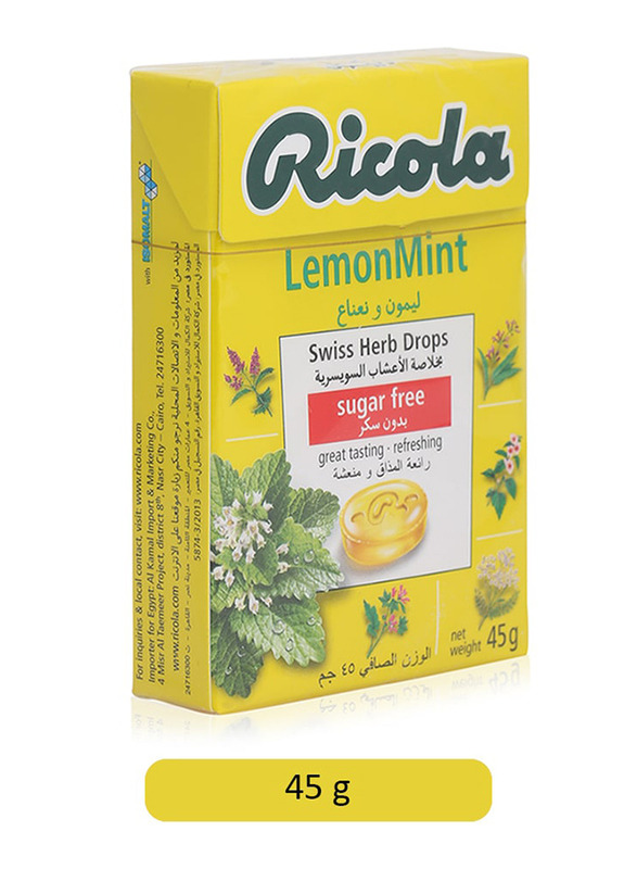 

Ricola Lemon Mint Swiss Herb Drops, 45g