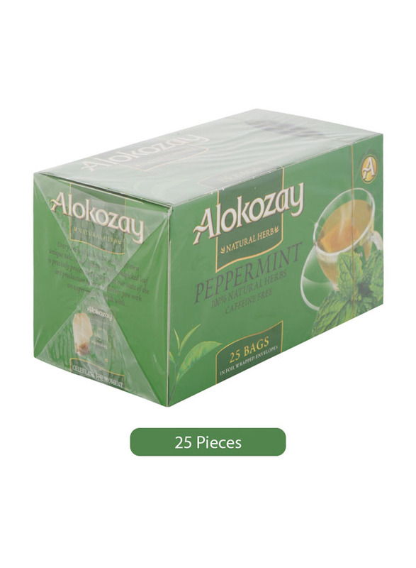 Alokozay Peppermint Tea Bags, 25 Pieces, 1.8g