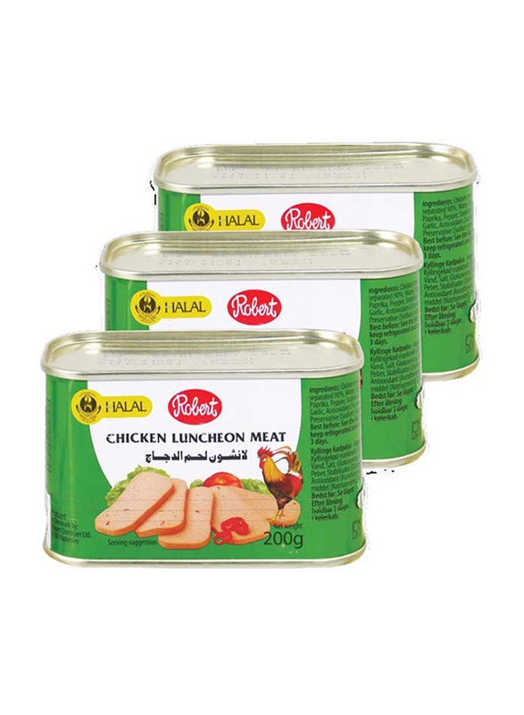 

Robert Chicken Luncheon Meat, 3 Cans x 200g