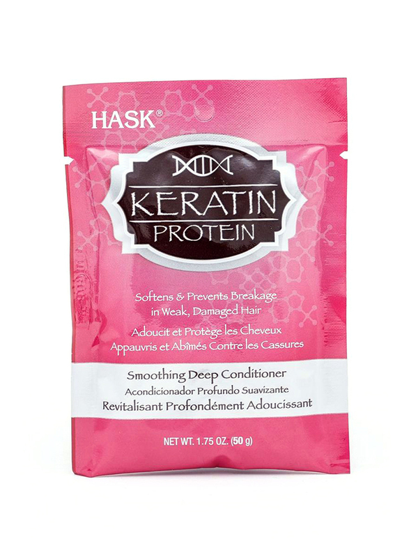 

Hask Keratin Protein Smoothing Deep Conditioner for Damaged Hair, 50gm