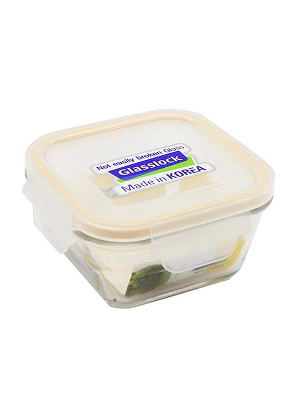 

Glasslock Glass Stream Lined Food Container, 400ml, Blue