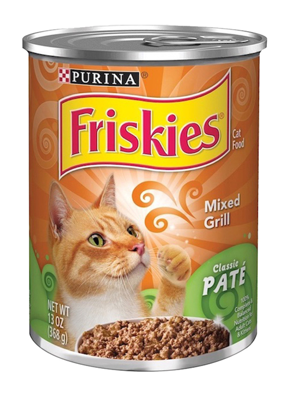 

Purina Friskies Pate Mixed Grill Wet Cat Food, 368 grams