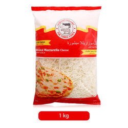 The Three Cows Shredded Mozzarella Cheese, 1 KG