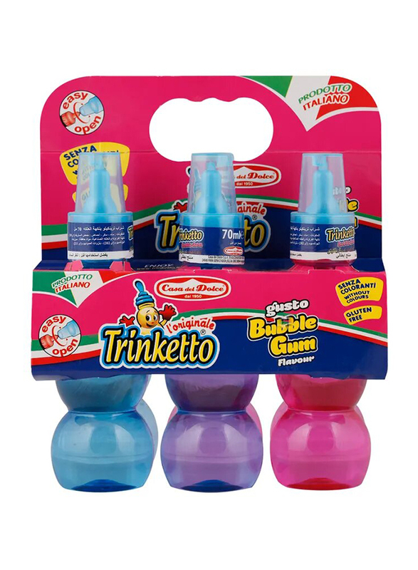 

Casa Del Dolce Trinketto Bubble Gum Flavour Soft Drink, 6 x 70ml